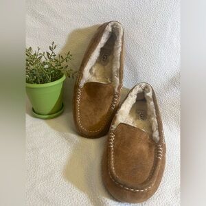 UGG Brown Suede Moccasin Slippers